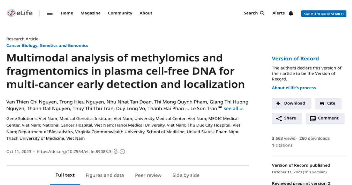 Multimodal analysis of methylomics and fragmentomics in plasma cell-free DNA for multi-cancer early detection and localization