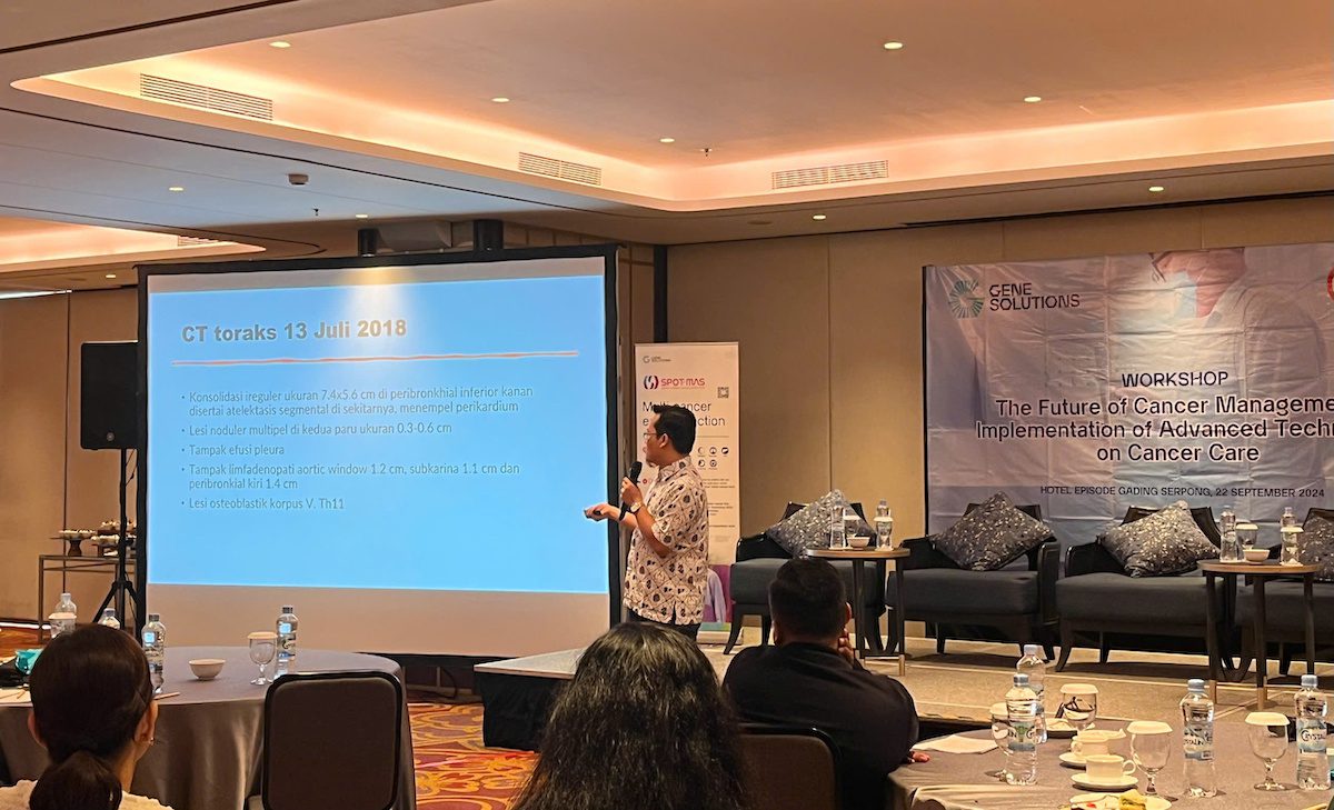 Dr. M. Alfin Hanif, SpP (K) Onk presenting