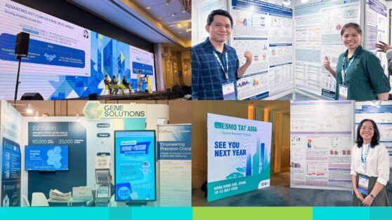 Innovation and collaboration defined ESMO TAT Asia 2025. ESMO TAT's first event in Asia attracted over 600 oncologists and healthcare professionals from 16 countries and territories. Gene Solutions, in collaboration with the Medical Genetics Institute Vietnam, was proud to promote 11 innovative and promising studies at ESMO TAT Asia 2025 - selected from among 66 posters and 13 ePosters. Highlights of our research include: 
❇️ AI-powered neoantigen & TCR selection for personalized cancer vaccines and TCR-T therapy; 
❇️ ctDNA assays & multi-omics profiling for real-time monitoring and tailored treatment; 
❇️ Novel immunotherapy targets – from KRASG12V bispecific engagers to NK ligand signatures; 
❇️ Patient-derived organoid biobank for precision drug screening. 