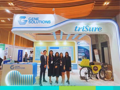 Introducing triSure: The World’s Most Integrated NIPT At our booth, Gene Solutions introduced triSure, a next-generation NIPT that offers a holistic approach to prenatal screening by combining three dimensions of care: Standard NIPT for aneuploidies and microdeletions. Carrier screening, analyzing 7,535 mutations related to 18 common carrier diseases, such as Thalassemia, Citrin deficiency, and G6PD Deficiency. Dominant single-gene disorder screening, analyzing 7,018 mutations linked to 25 clinically significant conditions, including Achondroplasia, Noonan syndrome, and Osteogenesis imperfecta. With just one blood draw, the test uses advanced technology powered by AI algorithms to offer a comprehensive overview of the baby’s genetic health. triSure has become a leading NIPT solution in Asia, with nearly 1.4 million tests performed to date - solidifying its position as the champion of NIPT in the region.